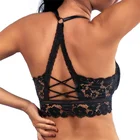 Новый бюстгальтер, корсет, сексуальное красивое нижнее белье с перекрестными лямками на спине, кружевное бесшовное нижнее белье с чашками пуш-ап, бюстгальтер без косточек, топ, бюстгальтер