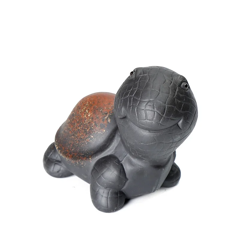 Новый год фиолетовая глина талисман чай аксессуары для домашних животных ручная