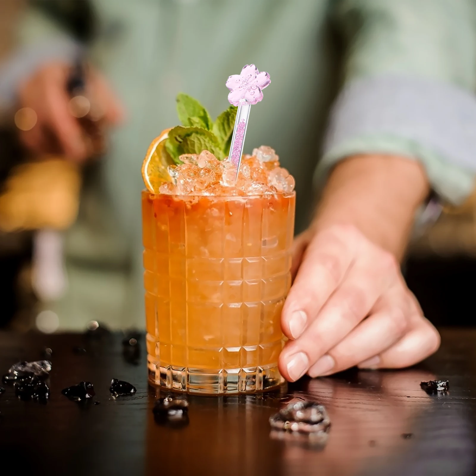 Стеклянный молочный мудлер для напитков Мешалка Для нагревания палочка