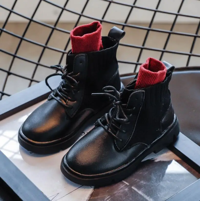 Осенне-зимние детские кроссовки Детские Ботинки Martin Детская обувь Зимние