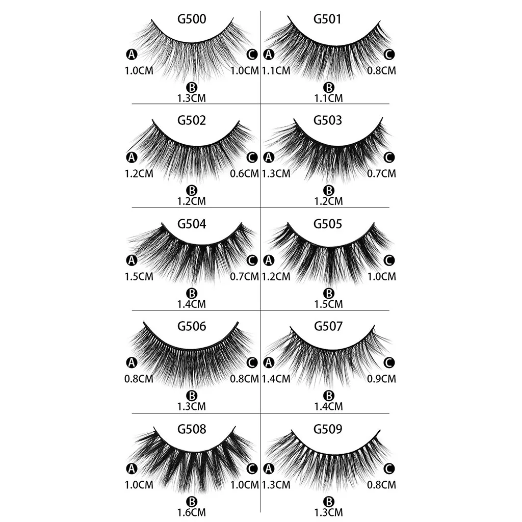 5 пар натуральных густых 3d ресниц с имитацией воды 10 стилей для ресницы