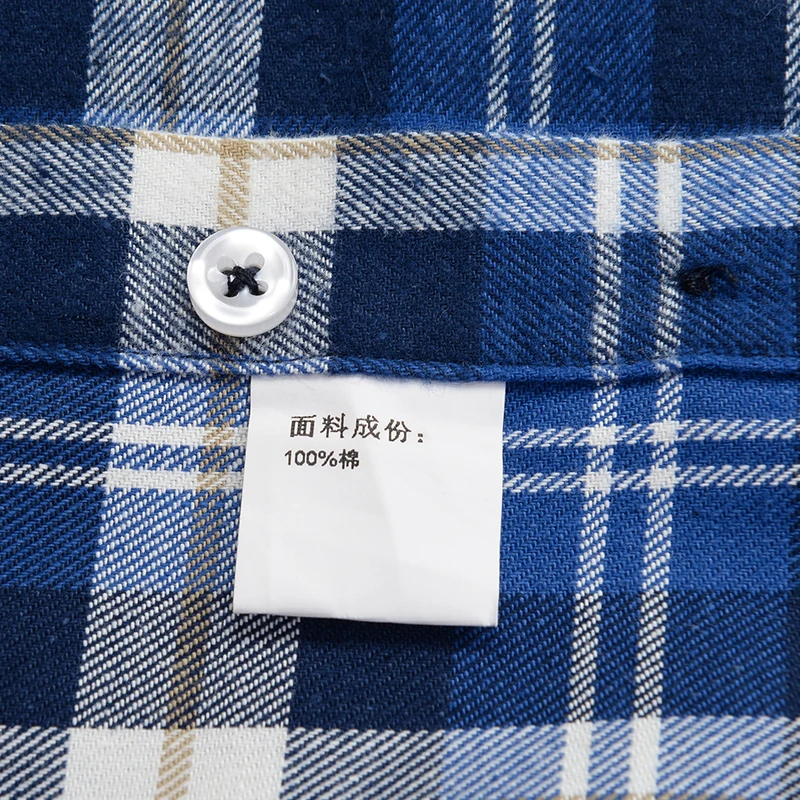 Рубашка мужская в клетку 2020 хлопок с длинным рукавом повседневном и деловом