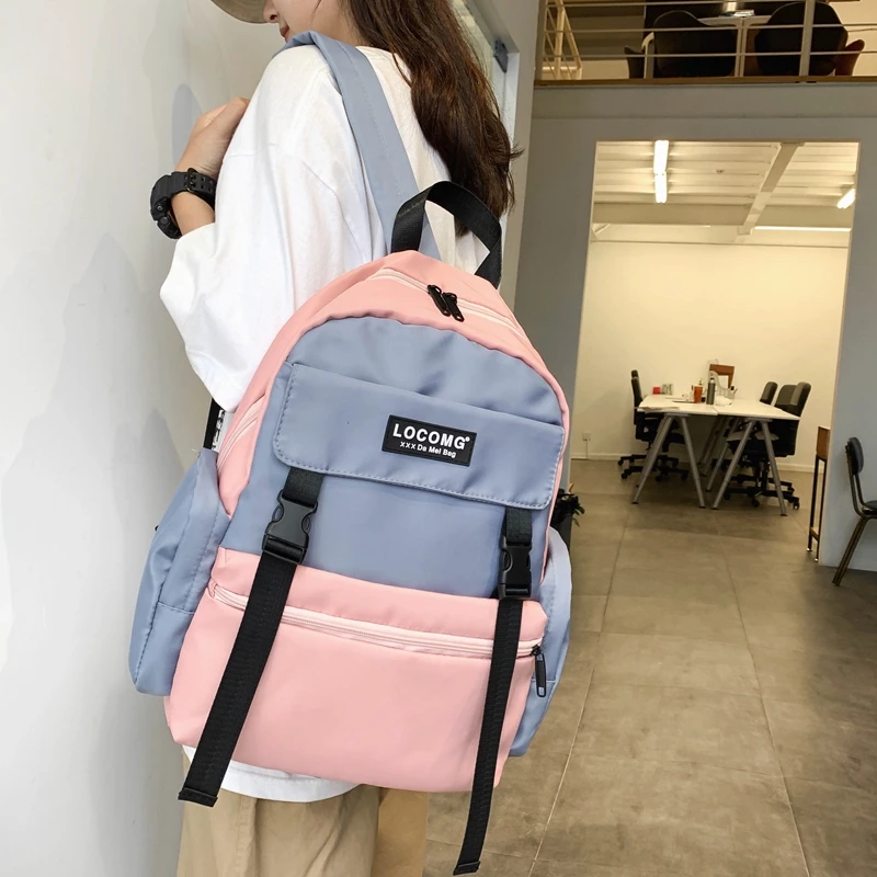 

2020 Backpack Women Backpack Solid Color Women Shoulder Bag Fashion School Bag For Teenage Girl Children Backpacks Travel Bag