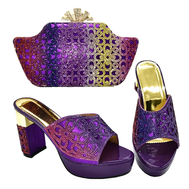 Новое поступление Для женщин сумки в итальянском и Африканском вечерние туфли