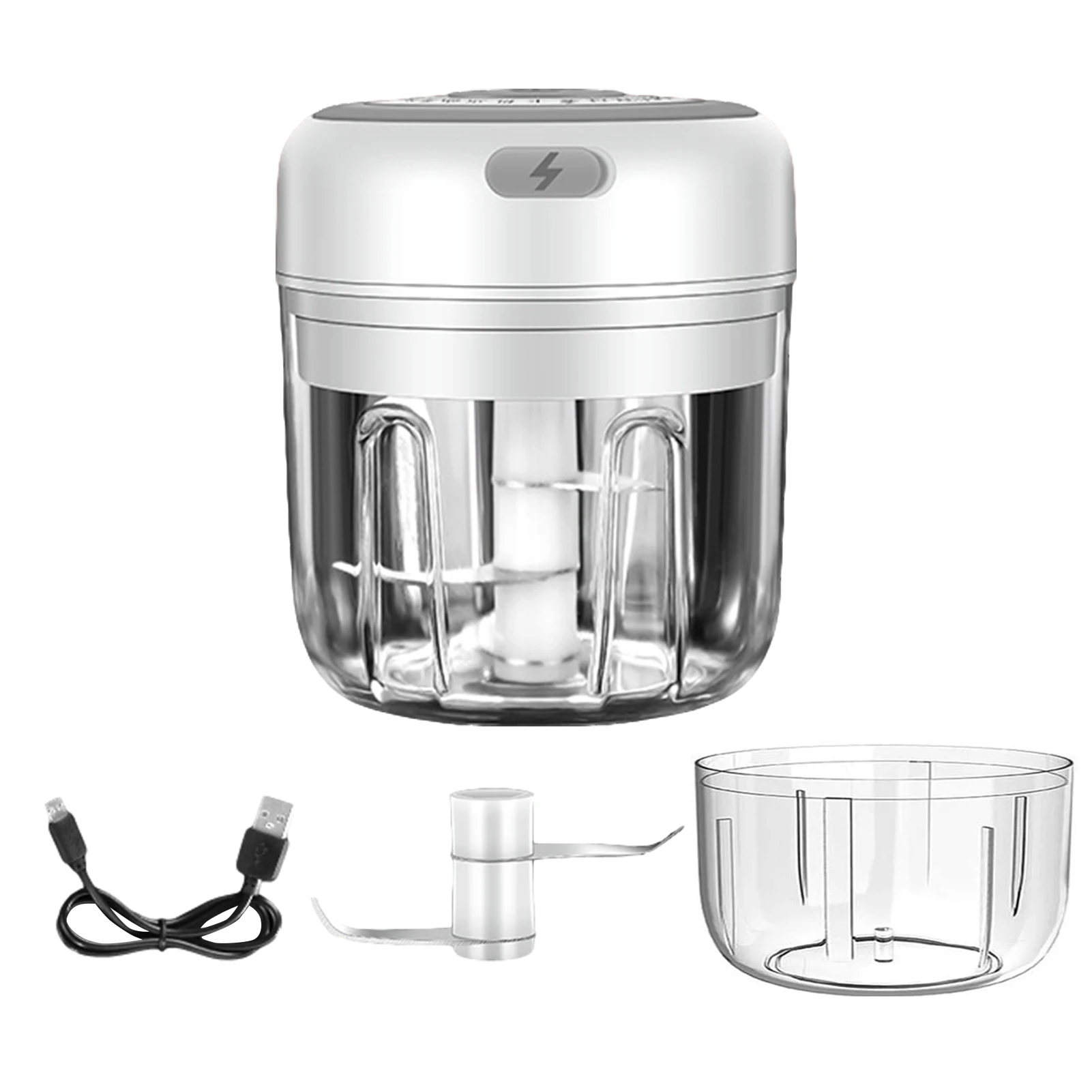 

Electric Mini Garlic Chopper Chopper Portable Small Food Processor For Pepper Garlic Chili Vegetable Nuts Mincer Grinder