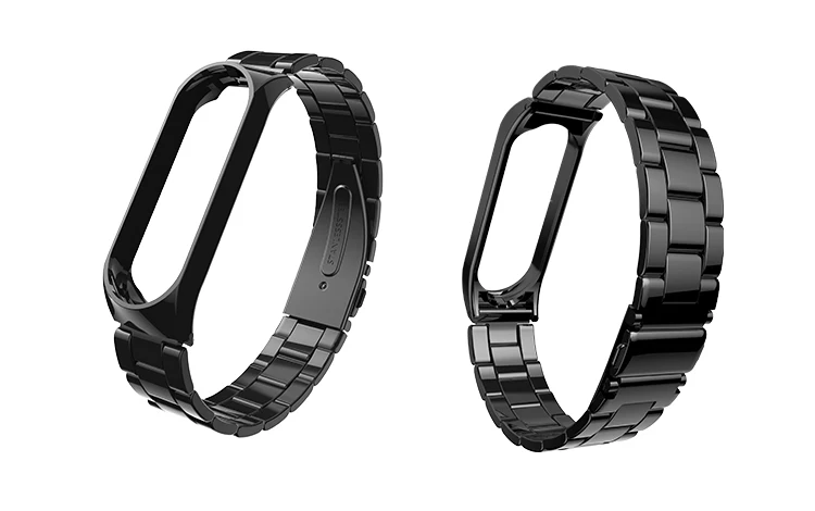 BOORUI mi Band 4 ремешок металлический Безвинтовой браслет из нержавеющей стали mi band 3 ремешок для Xiaomi mi Band 3 4 Pulseira band Замена