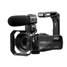 Camcorder Vlog Video Camera with Microphone Ordro Z20 1080P Full HD IR Night Vision Digital Cameras for YouTube Blogger