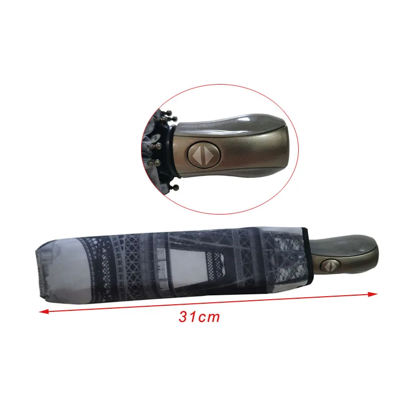 

Automatic Umbrella Rain Women Strong Windproof Women's Umbrella Waterproof 3folding 23"9K Creative Design Popular Big