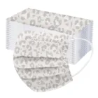 10-100 ПК маска для лица Mascarillas взрослых трехслойная Nonwove одноразовые маски пыли-доказательство Защитная крышка с леопардовым принтом маска для лица маска