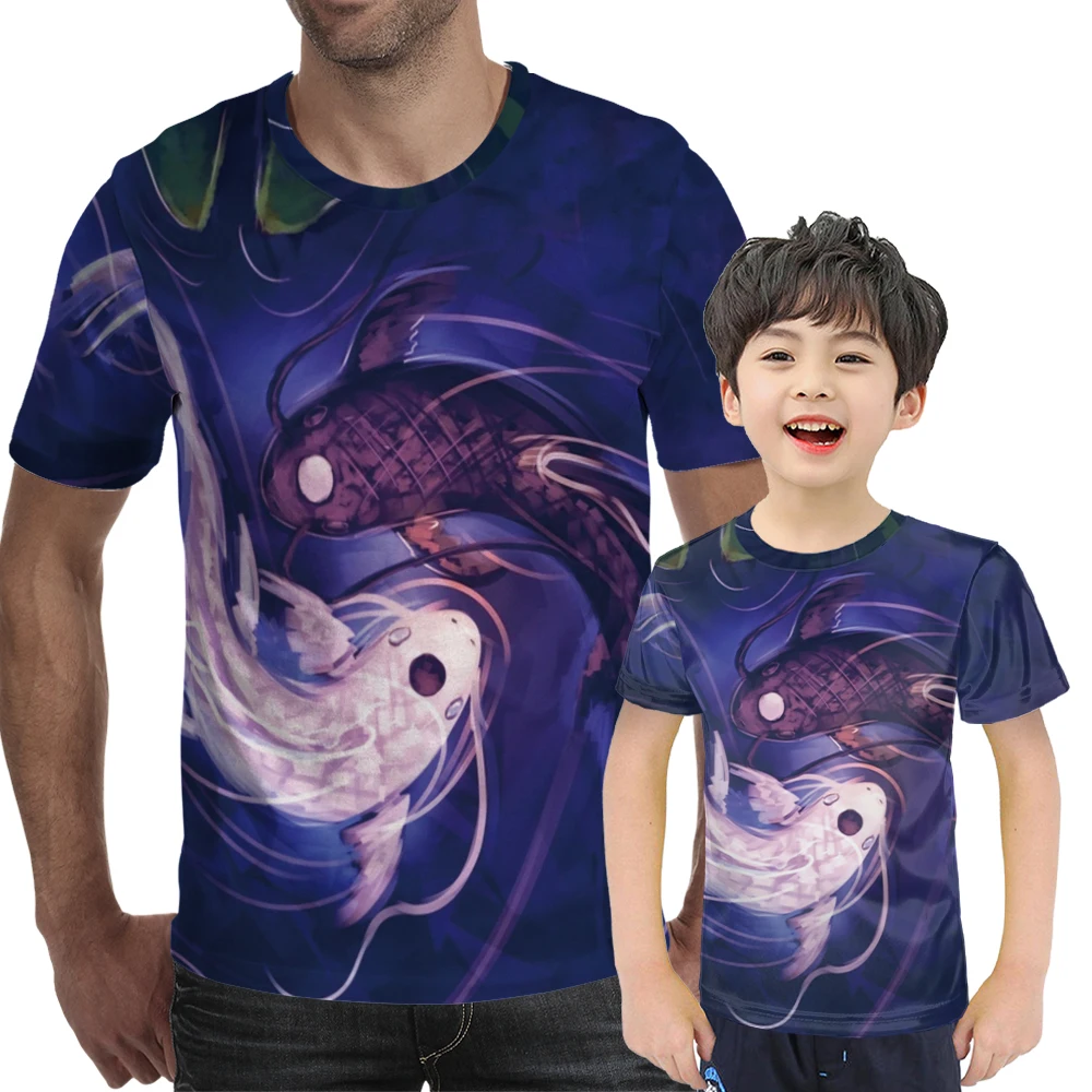 

2021 Beautiful Carp Fishing 3D All Over Print Men T-Shirt Harajuku Fashion Short Sleeve Shirt Summer Streetwear Unisex T-Shirts