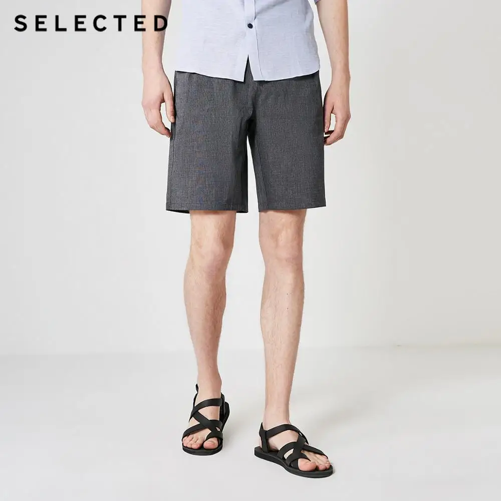 Шорты мужские свободного кроя SELECTED льняные до колен летние | Мужская одежда
