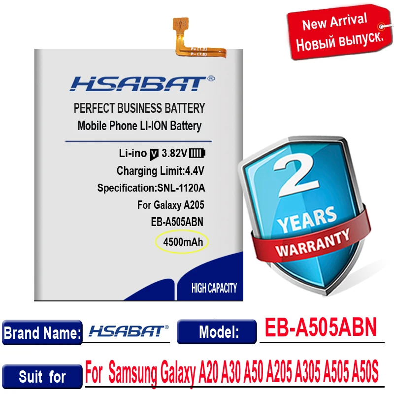 Аккумулятор 100% мА · ч для Samsung Galaxy A205 A305 A505 A50S A30S A20 A30 A50 |