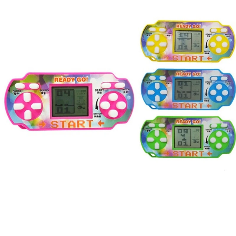 

Fashion New Mini Tetris Game Console LCD Handheld Game Players Children Educational Stress Relief Electronic Kids Funny Toys