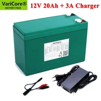 12v 20ah sprayer device 18650 lithium battery pack built in bms used for backup power surveillance camera12 6v 3a charger