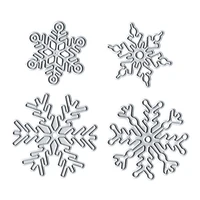Рождественские снежинки металлические Вырубные штампы трафарет для скрапбукинга 