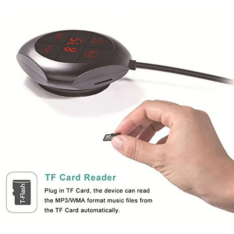 Магнитный автомобильный FM передатчик 5 мм Bluetooth MP3 плеер двойное автомобильное