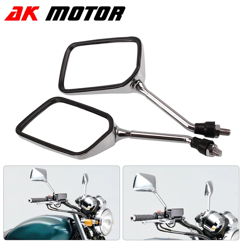 10 мм мотоцикла высокое качество металла зеркало заднего вида для Honda Hornet 250 600 900