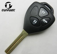 3 buttons remote key shell for toyota crown 2 5 toy48 blade replacement fob key blanks case