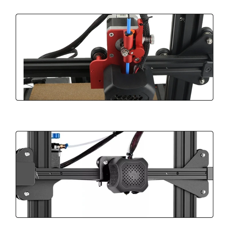 

3D Printers Dual Gear Extruder Fit for Creality Ender3 /3S V2 CR10 /10 Pro /10S Tornado Upgraded Aluminum Direct Drive