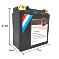KP5L-B Lithium Motorcycle Starter Battery Built-in BMS 12V 3Ah CCA 180A LiFePO4 Scooter Battery For ATVs Jet Ski's Snowmobiles