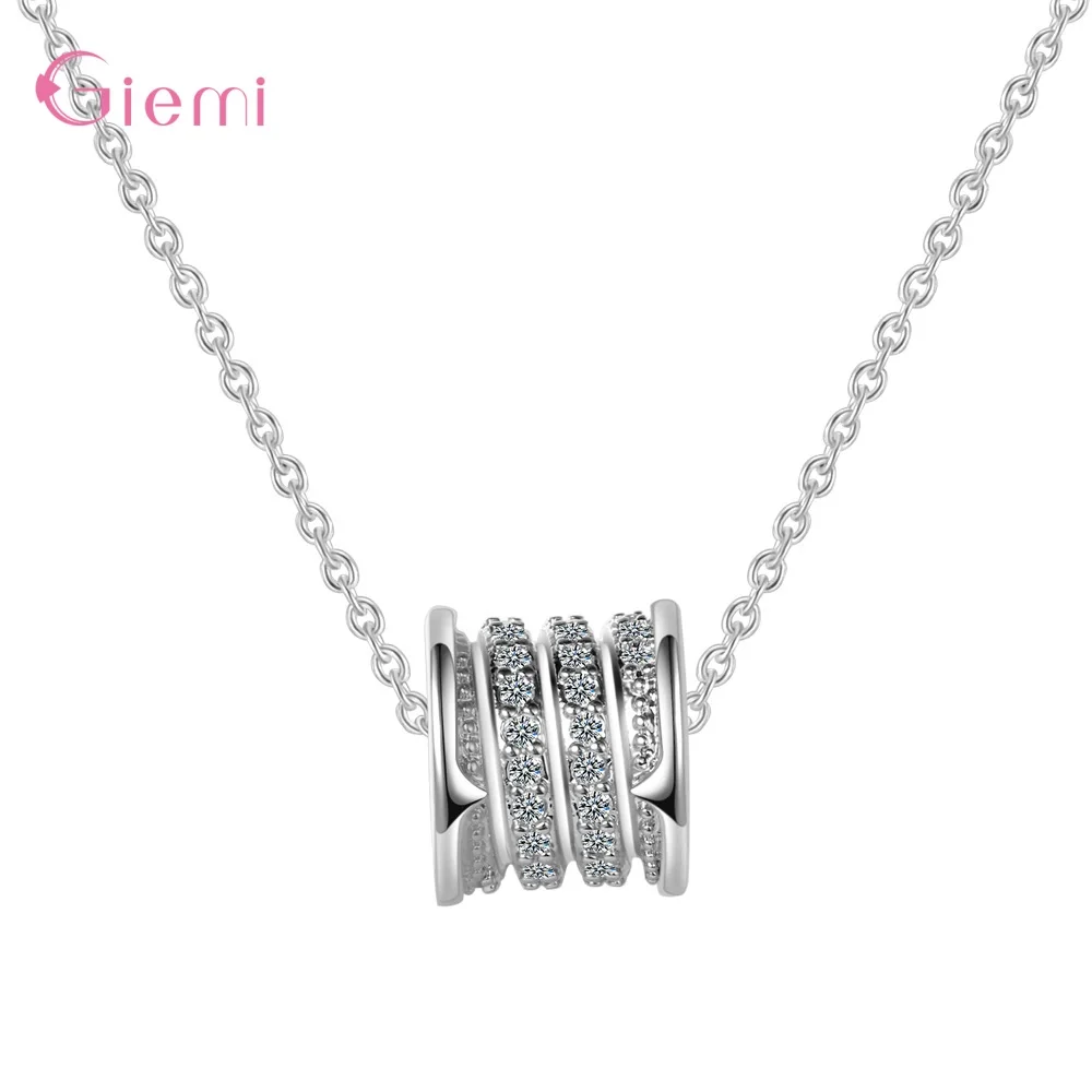 

Elegant Simple Universe Star Pendant Necklace Cubic Zircon Clavicle Chain Necklace For Women 925 Sterling Silver Jewelry