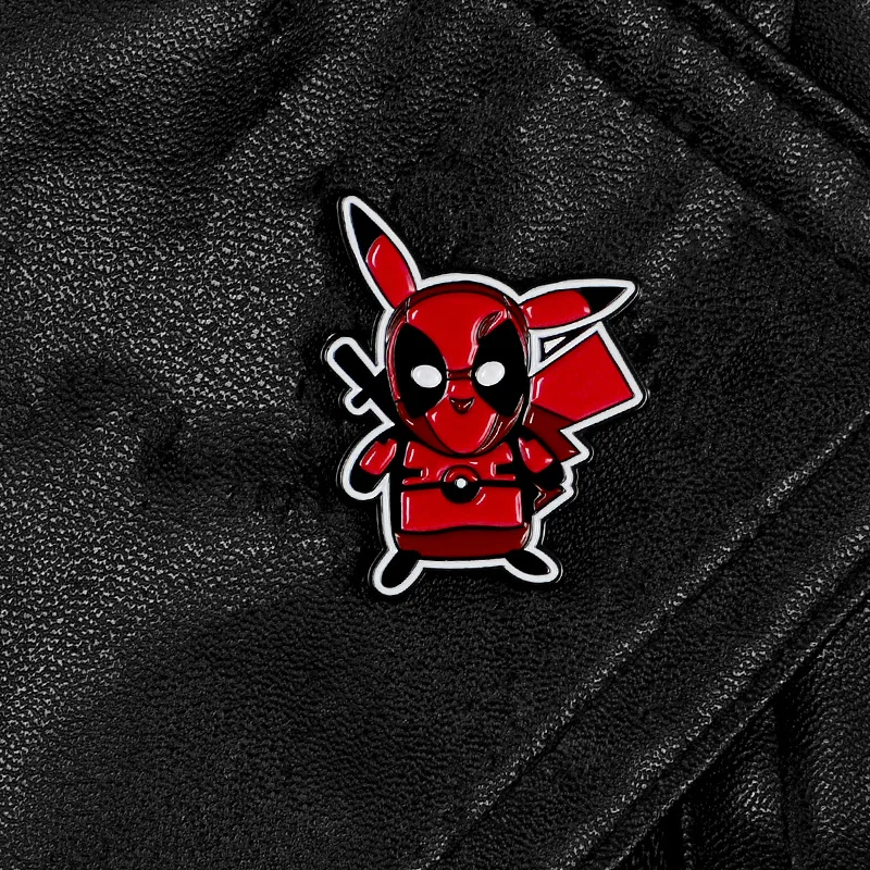Милый мультяшный Bicachi Броши Deadpool для женщин Pokemon Go фильм периферийный значок
