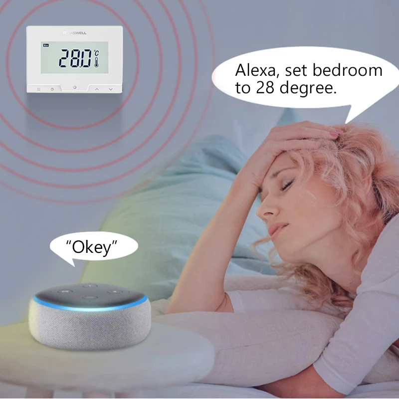 SASWE TUYA wifi умный термостат контроллер температуры для газового котла/беспроводной