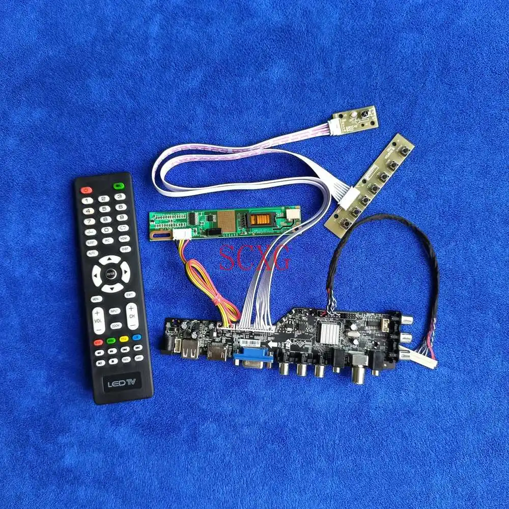 

KIT 1024*768 1CCFL Drive Board DVB Digital Fit HSD150PX14/HSD150PX15/HSD150PX16/HSD150PX17 LVDS 30Pin HDMI-compatible VGA AV USB