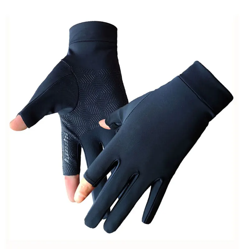 Новые летние мужские тонкие эластичные велосипедные перчатки отсутствуют два