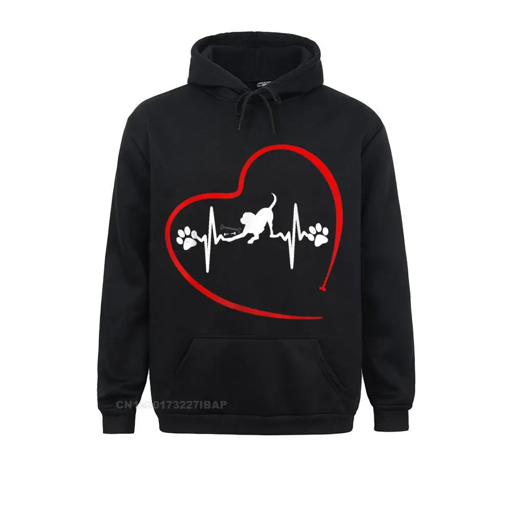 Paw Print Labrador Heartbeat Veterinarian Vet Tech Hoodie Cool Lovers Men Hoodies Street Clothes Plain Long Sleeve Sweatshirts