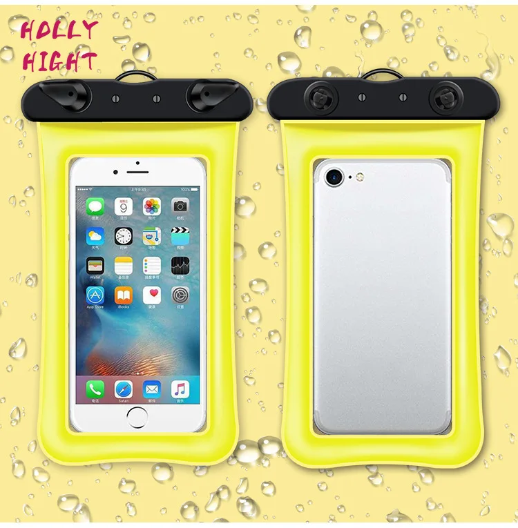 

Waterproof Phone Pouch Drift Diving Swimming Bag Underwater Dry Bag Case Cover for Phone Water Sports Beach Pool Skiing 6 Inch