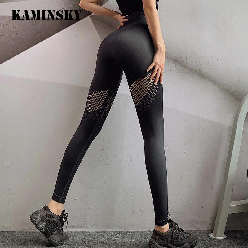 Женские Бесшовные Леггинсы Kaminsky облегающие джеггинсы для фитнеса женские