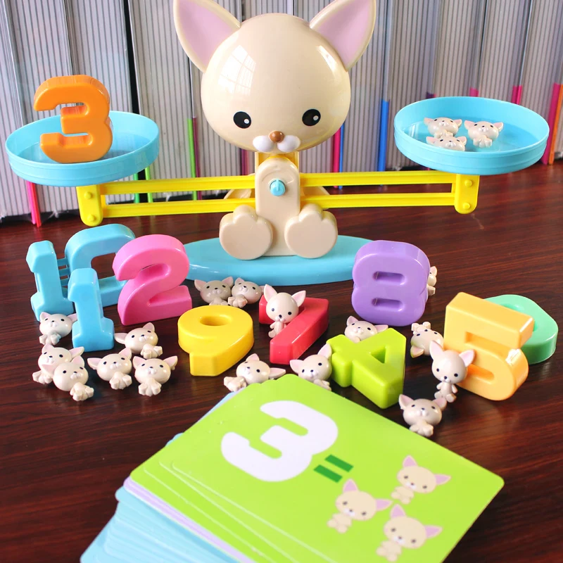Детская математическая игрушка собака баланс цифровая игра включает в себя 30 шт.