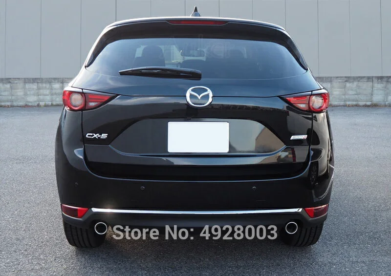 Наклейки на заднюю дверь автомобиля Mazda CX-5 CX5 2017-2021 KF хромированные накладки