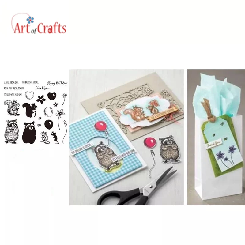 Специальный прозрачный штамп для самостоятельного скрапбукинга открыток детей