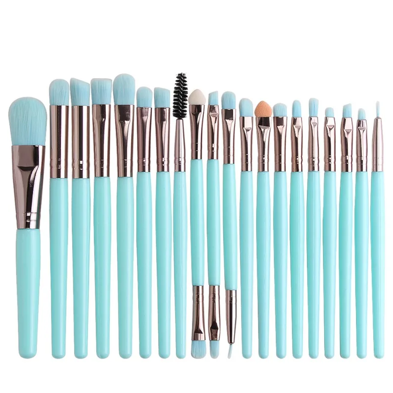

20 Pcs Makeup Brushes Set Powder Foundation Eye Shadow Eyeliner Lip Cosmetic Brushes Make Up Tools