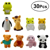 30 pack pencil erasers random collectible animal erasers novelty realistic puzzle erasers for party favors games prizes carnival