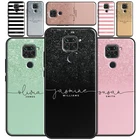 Чехол для Xiaomi Redmi Note 8 Pro, 9 Pro, 8T, 9S, Note 10 Pro, K40, 9A, 8A, 9C, 9T, с персонализированными инициалами