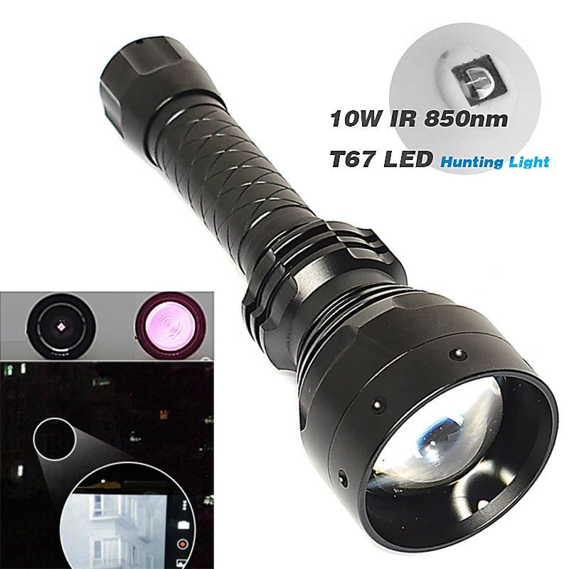 10 инфракрасных устройств ночного видения 850 нм с камерой наблюдения|Фонарики и