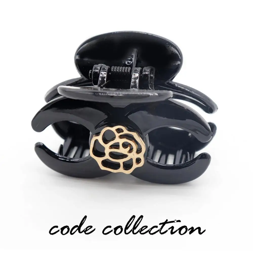 Корейские модные геометрические Когти для волос из акриловой розы заколки с