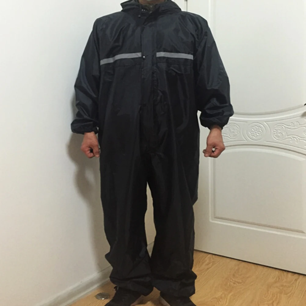 

Waterproof and windproof one-piece raincoat overalls electric motorcycle fashion raincoat men and women raincoat raincoat