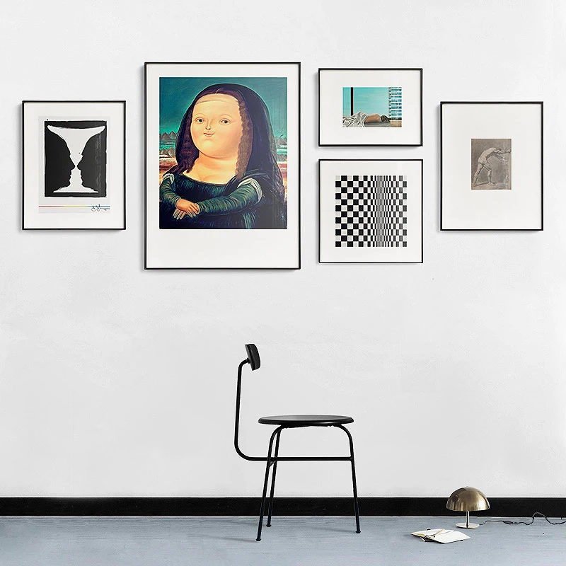 Настенная картина Мона лисас Винтажный Классический постер на холсте с