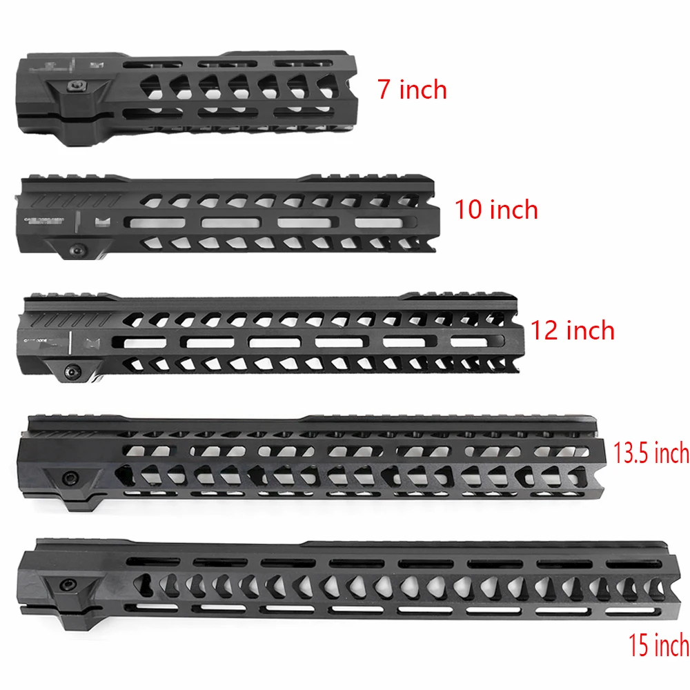 AR15 Free Float Mlok Handguard Пикатинни Quad Rail Square Mouth для серии AR Тип охоты|Кронштейны и
