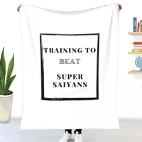 training to beat super saiyans throw blanket sherpa blanket bedding soft blankets