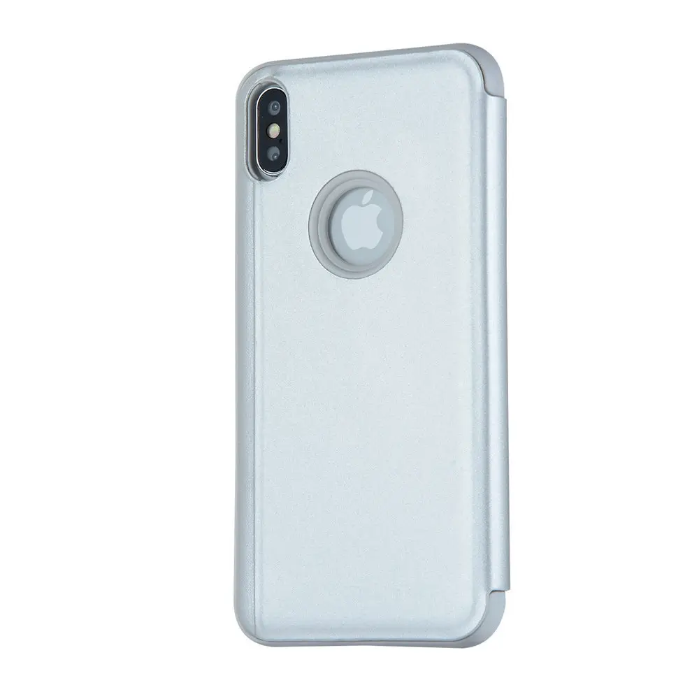 C зеркальным покрытием Роскошный чехол-книжка чехол для iPhone 11 Pro X XS MAX XR 6, 6 S, 7, 8plus, однотонный флип-чехол защитный корпус с защитой от пыли