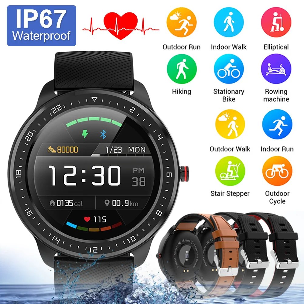 Умные часы совместимые с Bluetooth сенсорный экран 4 0 дюйма IP67 музыкальным