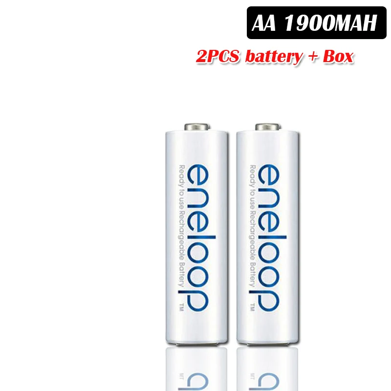 2pcs Panasonic 1,2 V 1900mAh Ni-MH AA батареи для камеры Фонарик Игрушка предварительно заряженные перезаряжаемые батареи сделано в Японии - Цвет: 2pcs