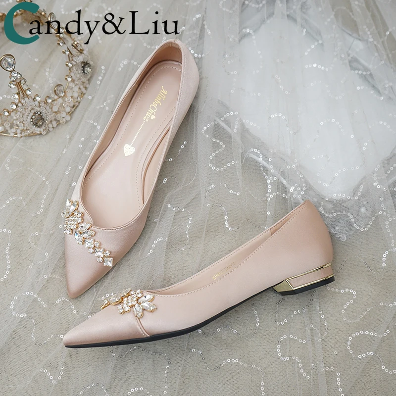 Свадебная обувь новинка зимняя для невесты туфли беременных женщин на низком