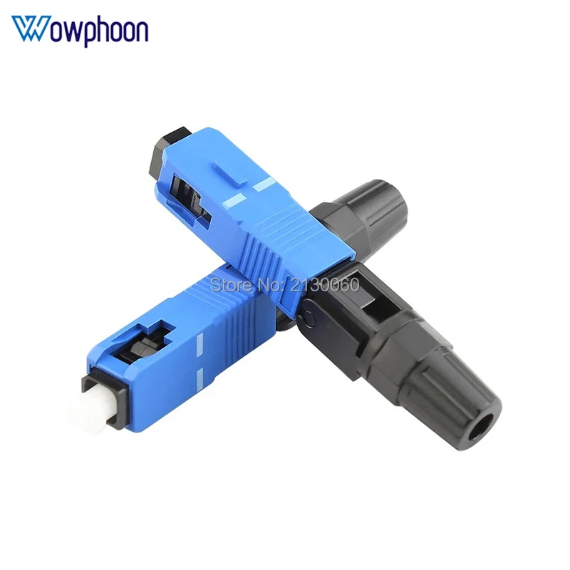 200pcs/Box 0.3dB New SC Optic Fiber Fast Connector FTTH SC/UPC Single Mode Quick Connector free shipping enlarge