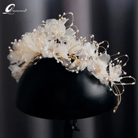 bride pearls tiara wedding hair accessories for girls accessori capelli crown diadema corona korona hair bridal flower crowns